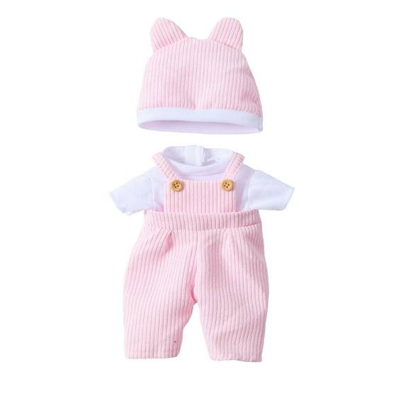 Doll Clothes Set – Elastic Cotton Outfit for Dolls, Christmas Dress, Easy-On/Easy-Off, Holiday Dress-Up Gift for Playtime