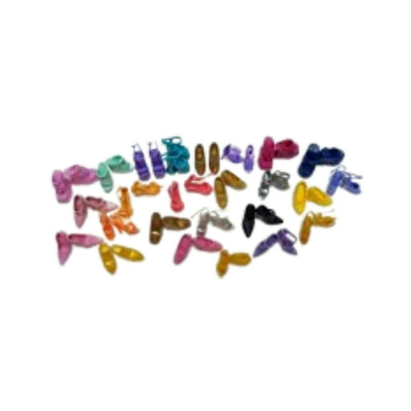 Doll Clothes Superstore 25 Sets Of Fashion Doll Shoes Fits Barbie Doll Foot and 11 1/2 inch Dolls