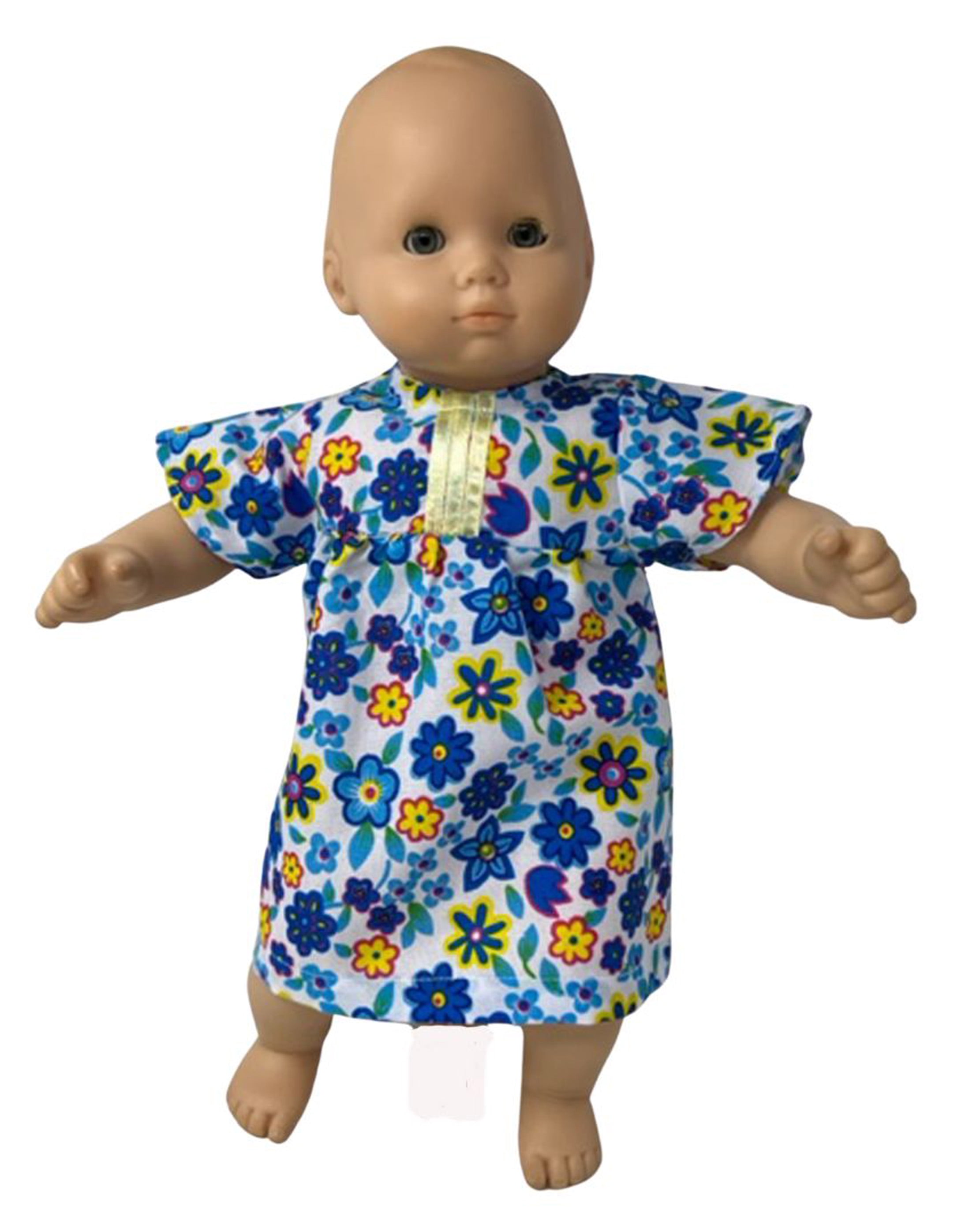 Doll Clothes Superstore Blue Flower Nightgown is compatible with 1516