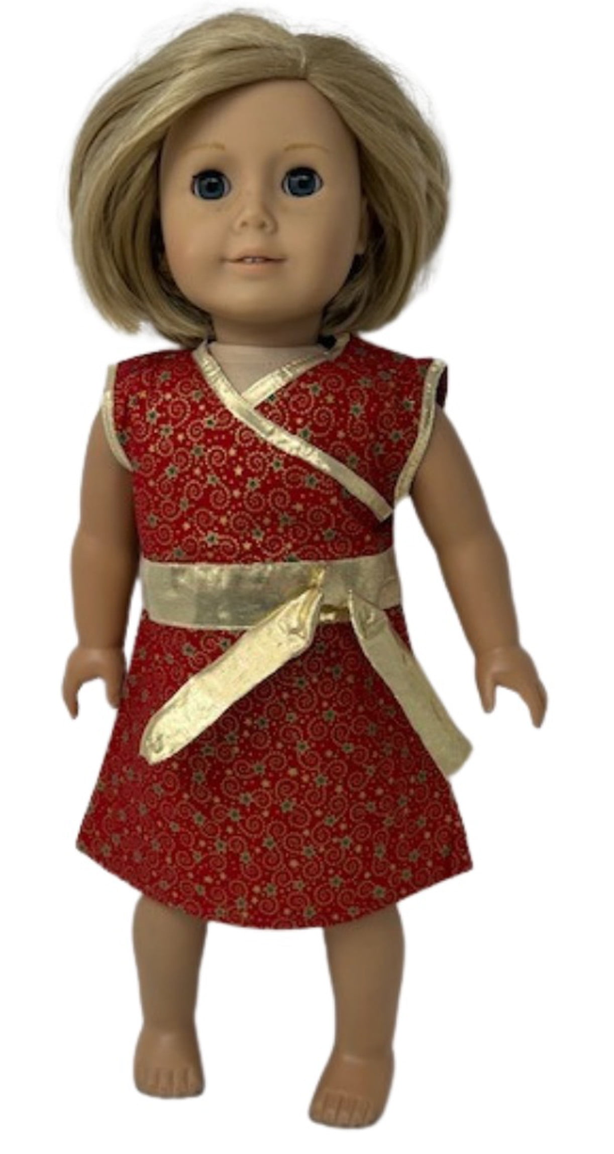 Doll Clothes Superstore Festive Red Dress Fits 18 Inch Girl Dolls Like