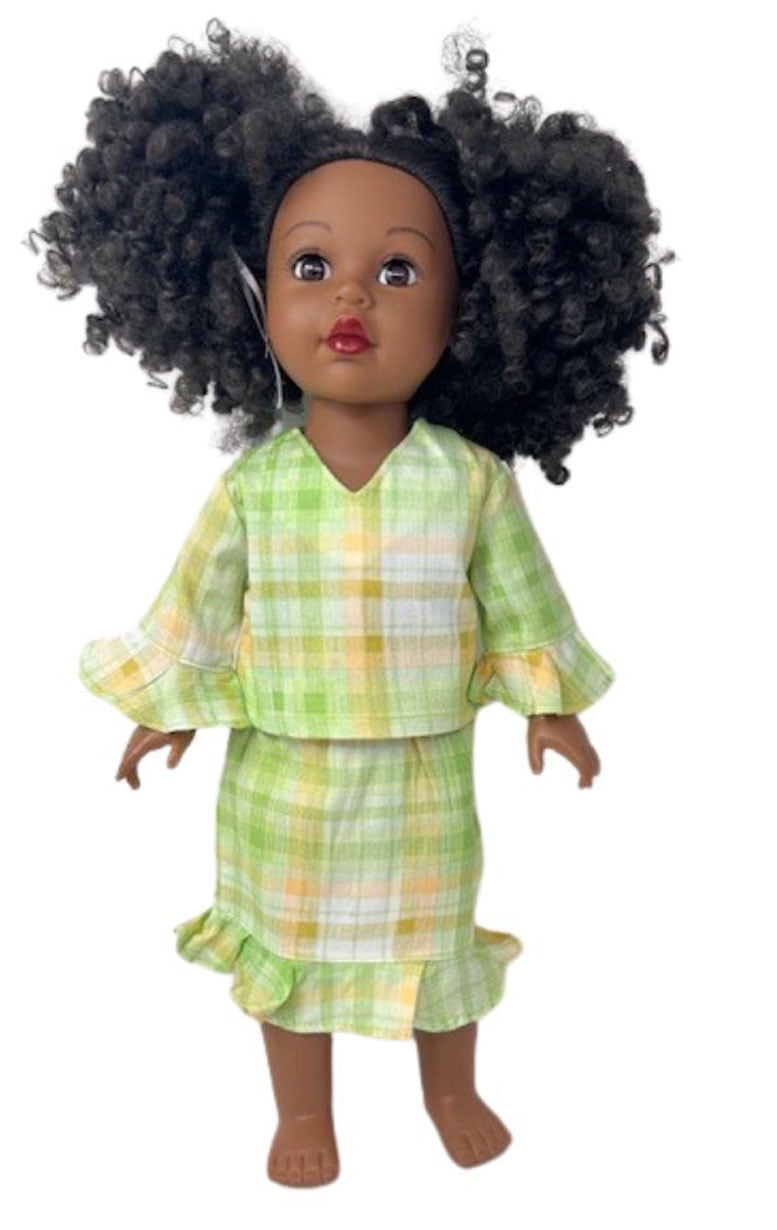 Doll Clothes Superstore Green Plaid Set Fits Our Generation American