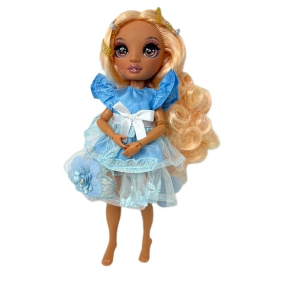Doll Clothes Superstore Handmade Blue Fancy Dress Compatible With LOL OMG And Rainbow High Fashion Dolls