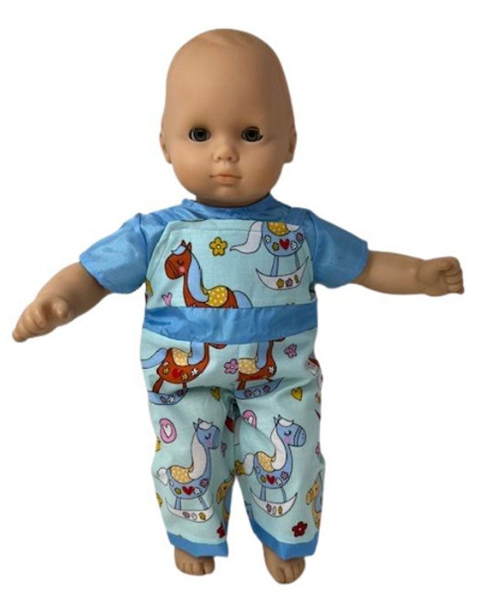 Doll Clothes Superstore Rocking Horse Print Overalls Fit 1516 Inch