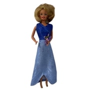 Doll Clothes Superstore Two Tone Blue Gown Compatible With 11 1/2 Inch Fashion Dolls Like Barbie