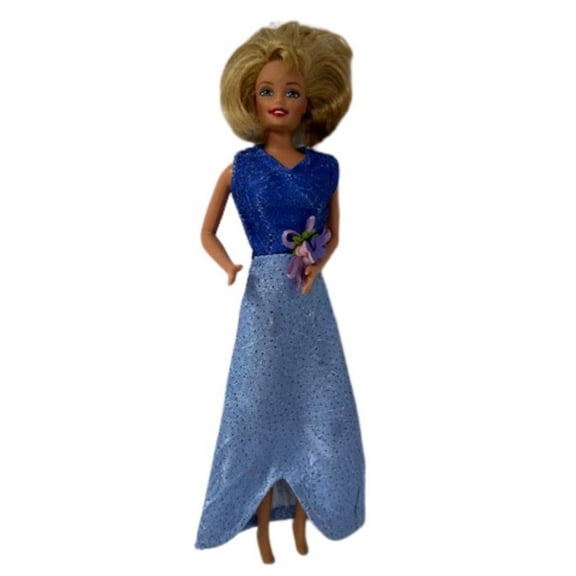 Doll Clothes Superstore Two Tone Blue Gown Compatible With 11 1/2 Inch Fashion Dolls Like Barbie