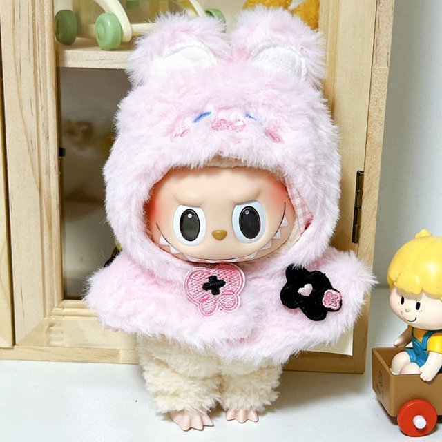 Doll Clothes for POP MART LABUBU Plush Doll Dress Mini Clothes (No Toys
