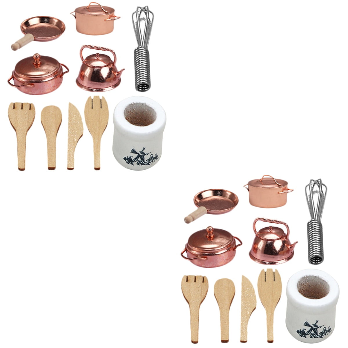 Doll Cooking Rack Toddler Mini Kitchen Appliance 2 Sets Toy Children’s