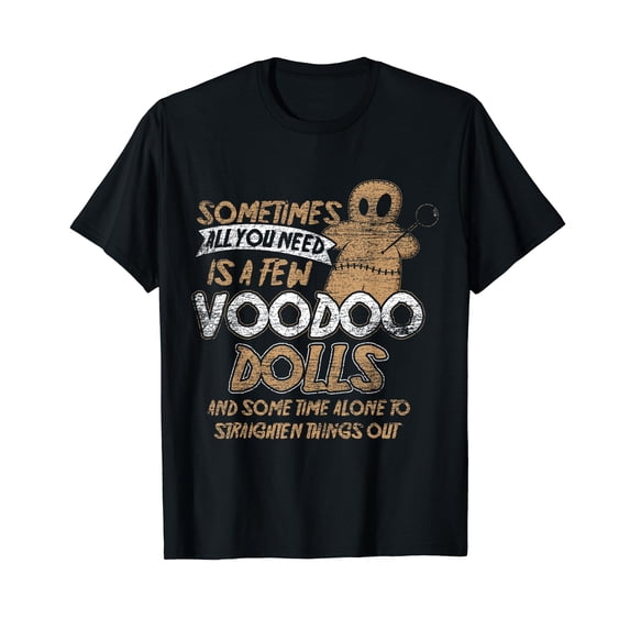 Doll Costume Gift Scary Karma Voodoo Halloween T-Shirt