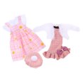 Doll Costume Outfits Clothes Baby Dolls Girl Dress Hats Reusable Wear