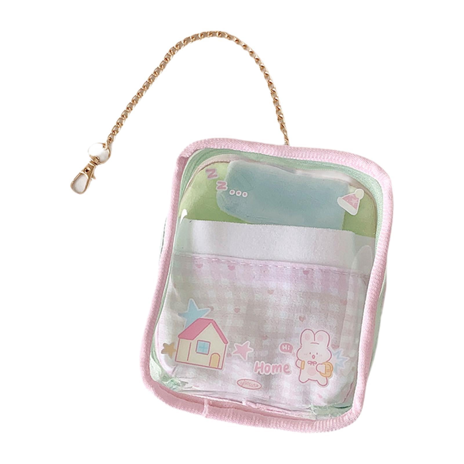 Doll Display Case Figure Storage Bag Blind Box Carrier Transparent PVC ...
