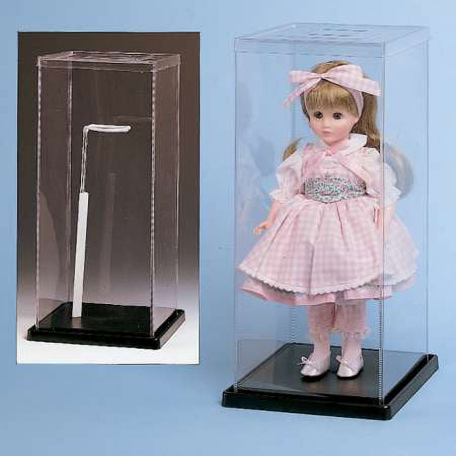 Doll Display Case & Stand 21"