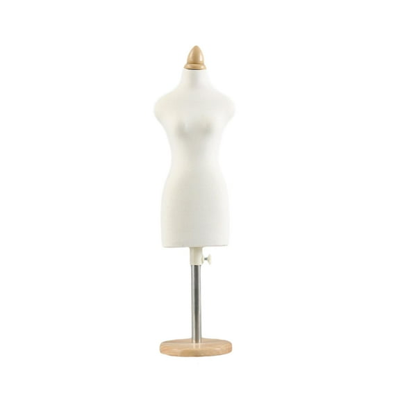 Doll Dress Form Mannequins Body for Dollhouse Fairy Garden Scene Decoration 46cm Round Base