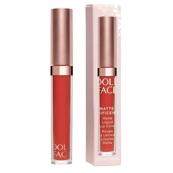 Doll Face, Matte-nificent Matte Liquid Lip Color - Bombshell, 0.12 Ounce