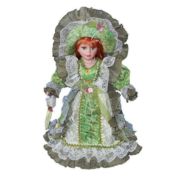 Doll Figurine Victorian Ceramic Doll for Sophisticated Interior Decoration and Exclusive Collector Item