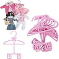 thumbnail image 1 of Doll Full-Outfit Clothes Hangers 12pk Compatible with 18" American Girl Dolls - Holds Tops & Bottoms, Dresses, Pants, Shirts & Skirts - Gift for Kids, Girls & Boys, 1 of 5
