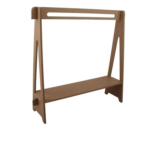 Doll Garment Rack with Wooden Clothes Hanger, Mini Wood Hangers for 18 Inch Doll Clothes Wardrobe Furniture Accessories for Dollhouse Supplies