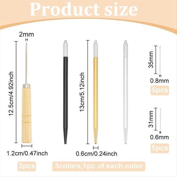 Doll Hair Rooting Holders Tools Set, DIY Handle Doll Wig Tool Supplies Reroot Rehair Tools Hair Making Accessorie