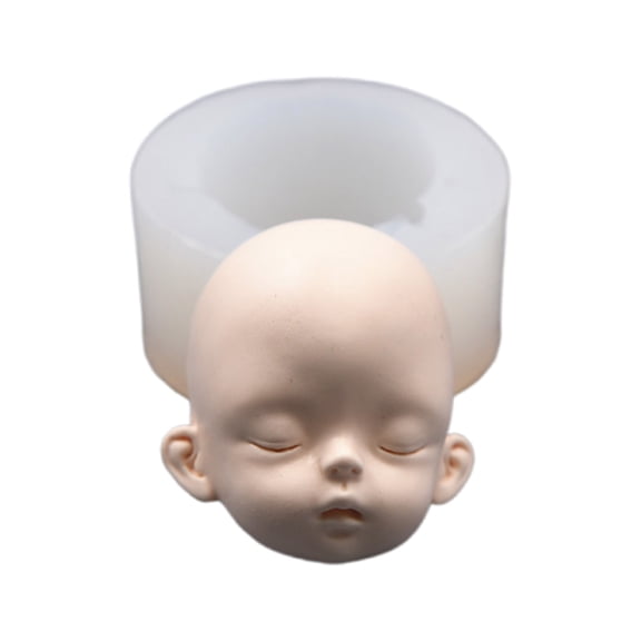 Silicone Molds Baking Tools Handmade Doll Head Clay Molds Sugarcraft Chocolate Mold Decor Silicone Mold
