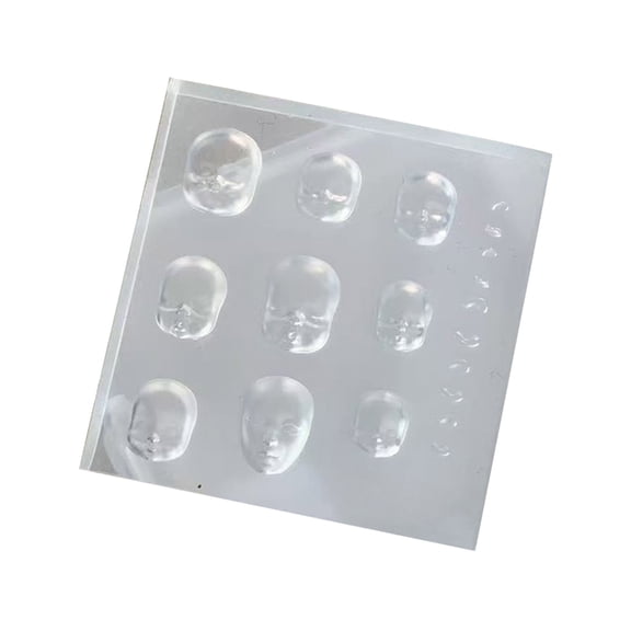 Doll Head Silicone Nails Art Mold Embossed Nails Accessories Mold Jewelry Supplies Practical Manicure Embossing Tool