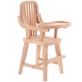 thumbnail image 1 of Doll House Furniture Doll House DIY Highchair Decor Mini Chair Adorns Doll House High Chair Furniture, 1 of 6