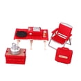 thumbnail image 1 of Doll House Furniture Set With Miniature Foldable Chair And Table Figure For Camping Scene Display Setting Decoration, 1 of 8