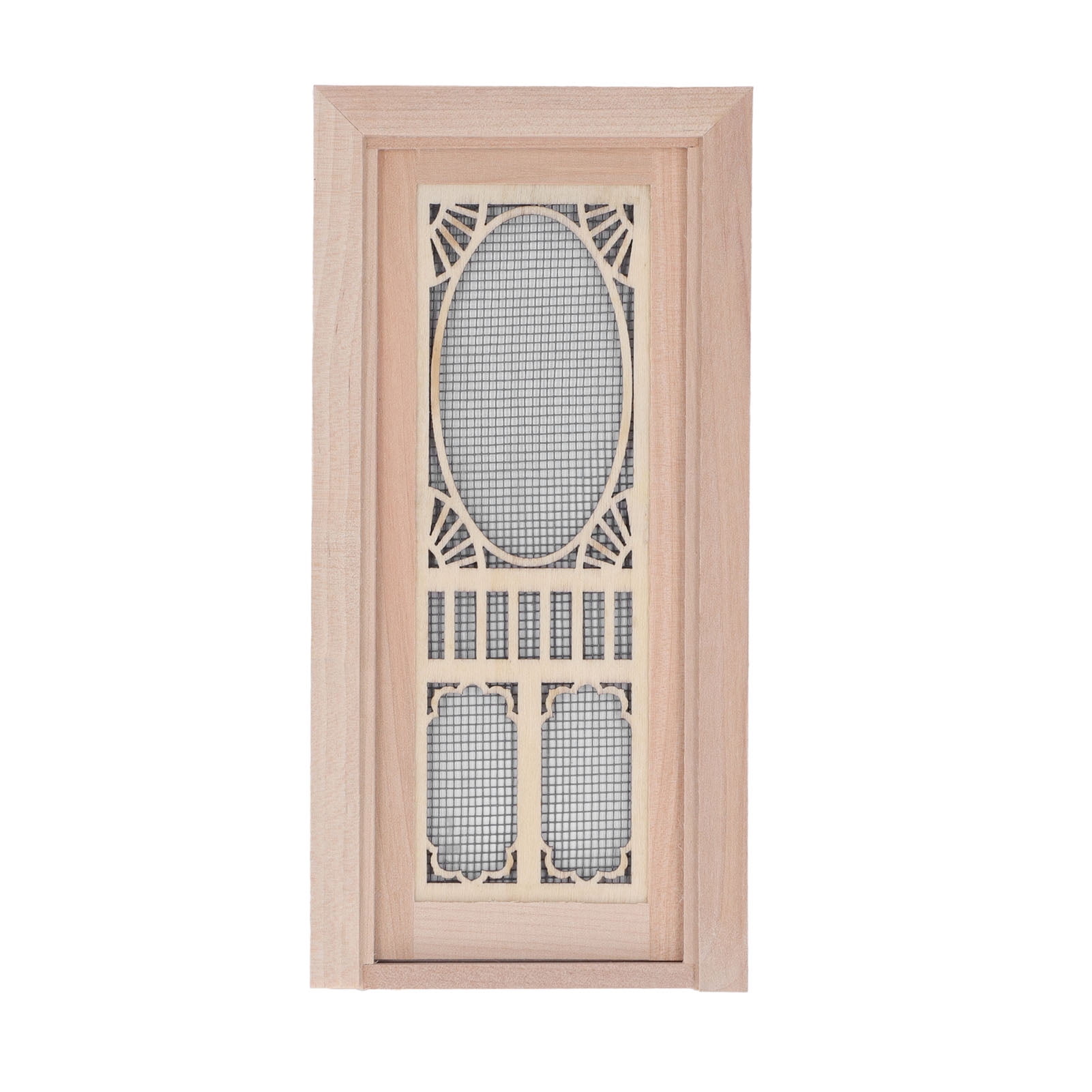 Doll House Screen Door Birch 112 Mini Natural Finish Dollhouse