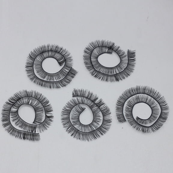 Doll Makeup Accessories Nylon Eyelashes 5PCS Customizable Length Flexible Eyelash For Crafting Doll Makeover Task