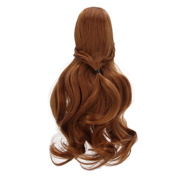 Doll Making Supplies Doll Hair Wig Curly Style Neat Bangs DIY Cutting Soft Doll Supplies for 1/3 8 to 9in Head Circumference BJD