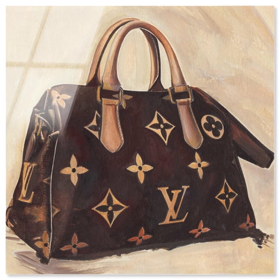 Doll Memories - Majestic Monogram Acrylic Fashion Illustration by Art Remedy, Ready to Hang, 20 x 20
