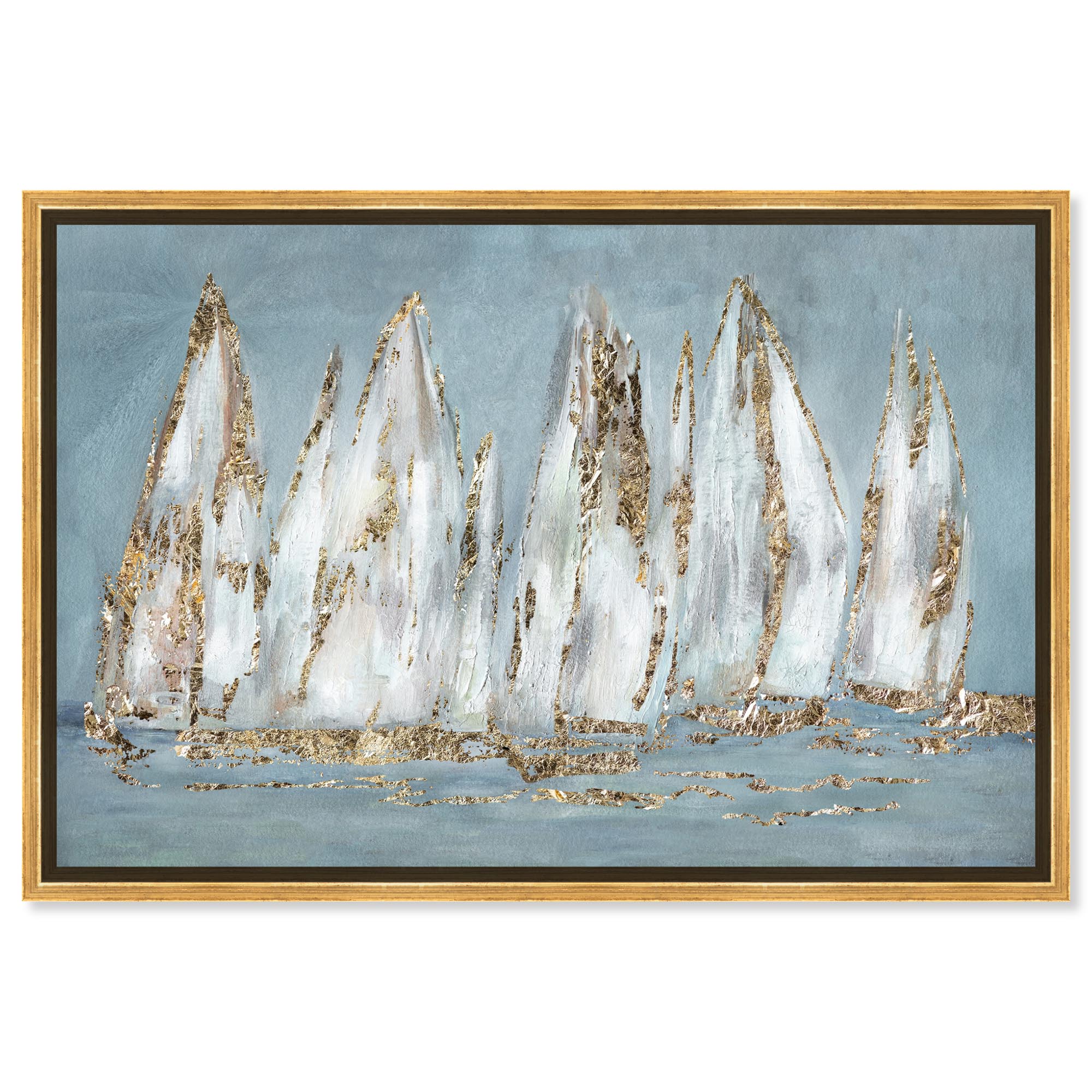 Doll Memories - Sailing Horizons Coastal Canvas Glam Beach Wall Art by ...