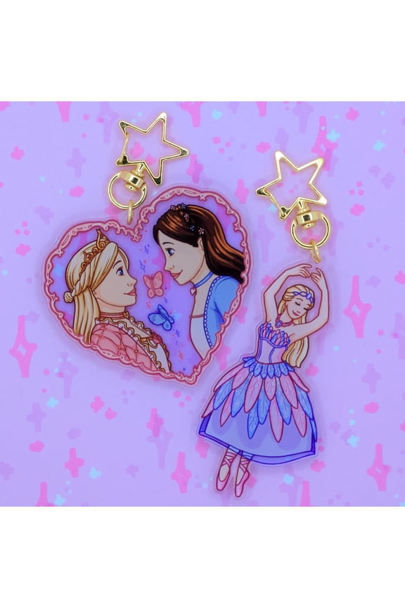Doll Princess Acrylic Keychains (1 keychain)