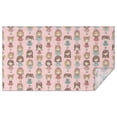 thumbnail image 1 of Doll Princess Pattern Rectangle Tablecloth 60"x102",Waterproof Polyester Rectangle Table Cloth, Wipeable Spillproof Polyester Tablecloth for Dining, Camping, Indoor and Outdoor, 1 of 6