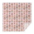 thumbnail image 1 of Doll Princess Pattern Square Tablecloth,Waterproof Square Table Cover,Wipeable Spillproof Washable Table Cover for Home Kitchen Party Decor 52"x52"(132x132cm), 1 of 6