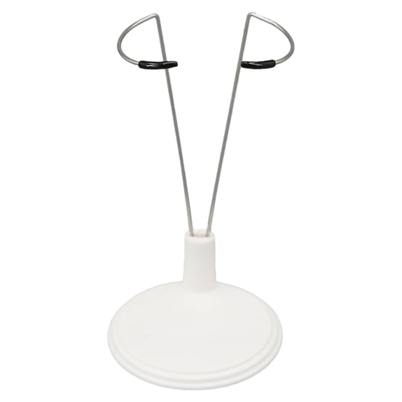 Doll Stand for 20Cm, A Doll Stand for 20Cm, Adjustable Doll Stand for 20Cm Dolls, White Plastic Display Base with Holder, by Elapind