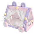 thumbnail image 1 of Doll Tent Bed Dollhouse Accessories Miniature Princess Bed Furniture for Living Room Home, 1 of 4