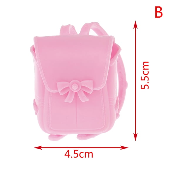 Doll accessories PVC schoolbag detachable and internally attachable toyschoolbag