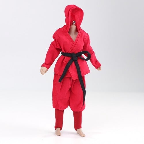 Doll clothing 1/12 Scale Action Figure Clothing Lot: Ninja, Samurai, Casual Outfits for 6"