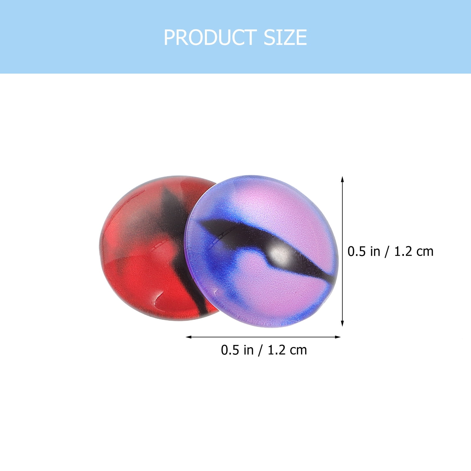 Doll glass patches 100pcs Glass Fake Eyeballs Craft DIY Finishing