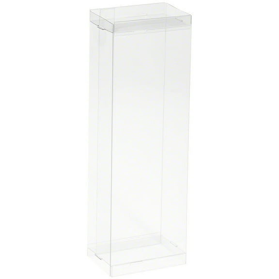 DollSafe Clear Folding Display Box for thin 7-8 inch Dolls and Action Figures, 3" W x 2" D x 8.5" H