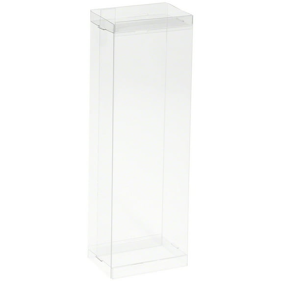 DollSafe Clear Folding Display Box for thin 7-8 inch Dolls and Action Figures, 3" W x 2" D x 8.5" H