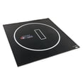 thumbnail image 1 of Dollamur 10'x10' Wrestling Mat, Black, Gymnastics, with Circles, 1 of 7