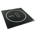 thumbnail image 1 of Dollamur 10'x10' Wrestling Mat, Black, Gymnastics, with Circles, 1 of 3