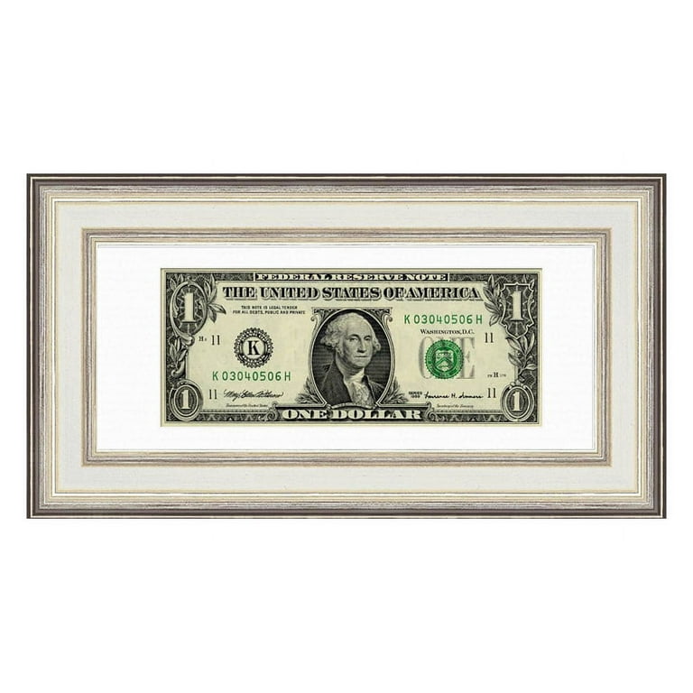 Framed $1 Bill in Misc. Items
