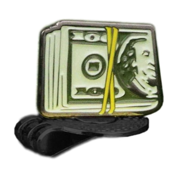 Dollar Bill Golf Ball Markers and Magnetic Hat Clip Golf Putting Alignment Aiming Cap Clip Courts for Men Women