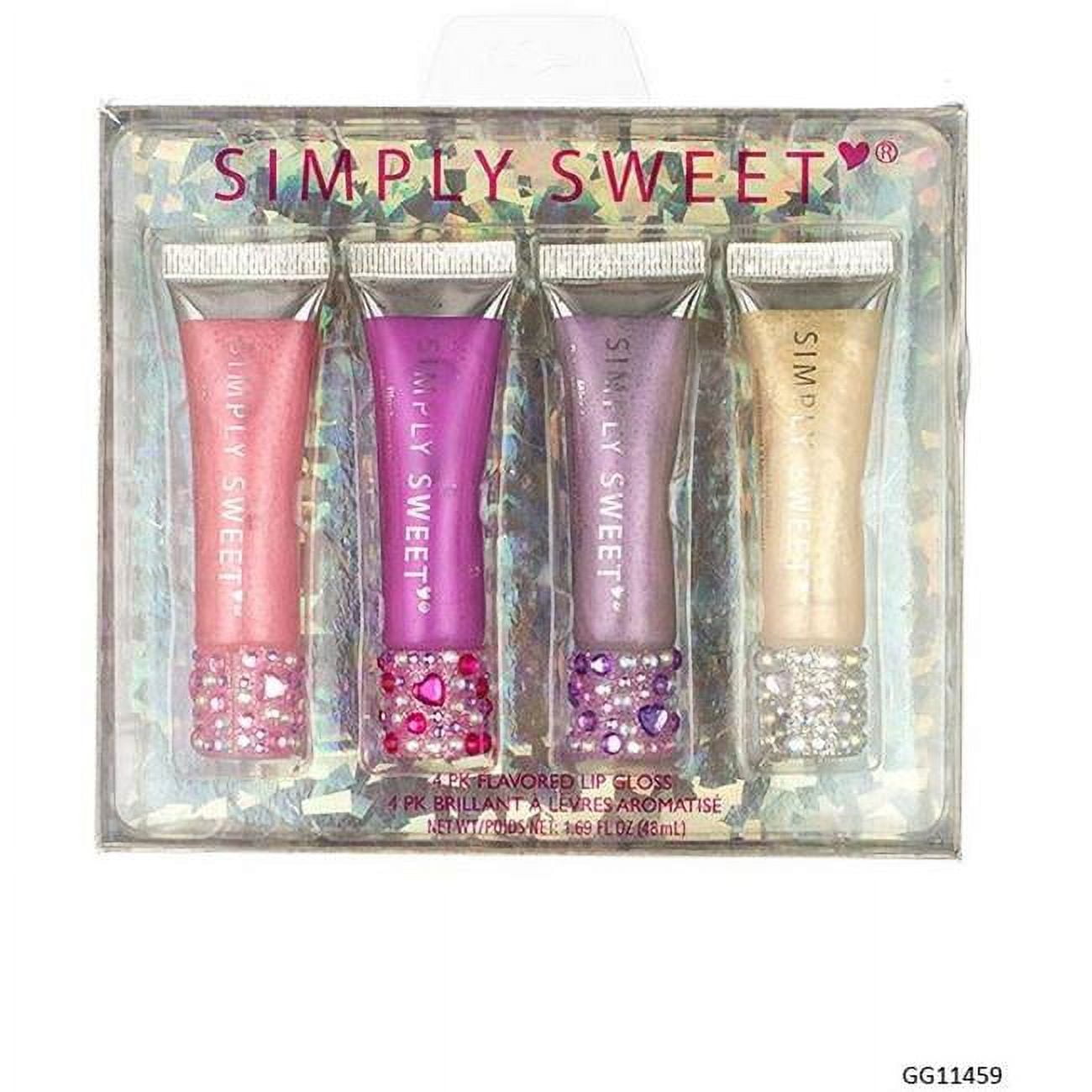 Dollar Days 2276264 Gem Top Lip Gloss Tubes 4 per Pack, Case of 48