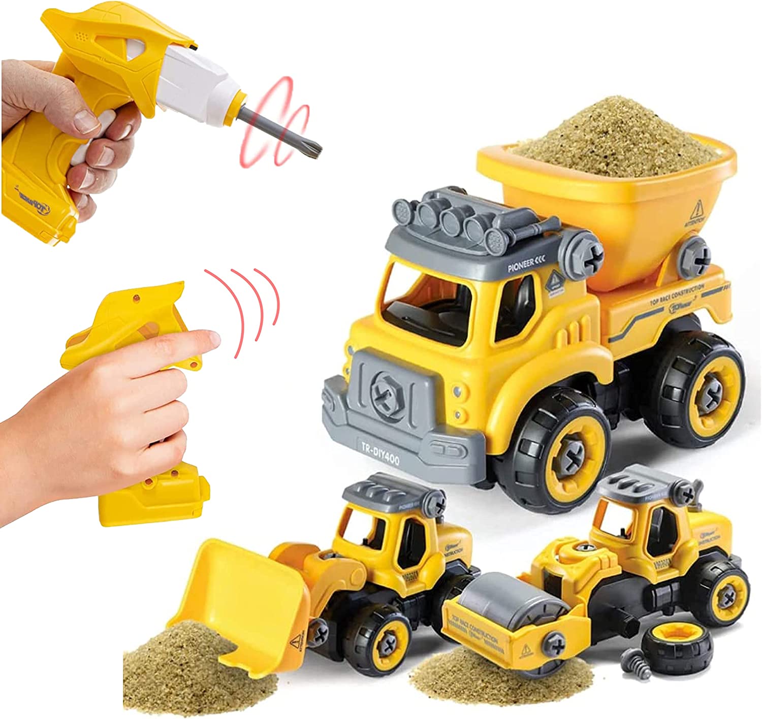 Dollar Deal | Construction Toys Building Take Apart Toys With Electric Drill - image 1 of 12