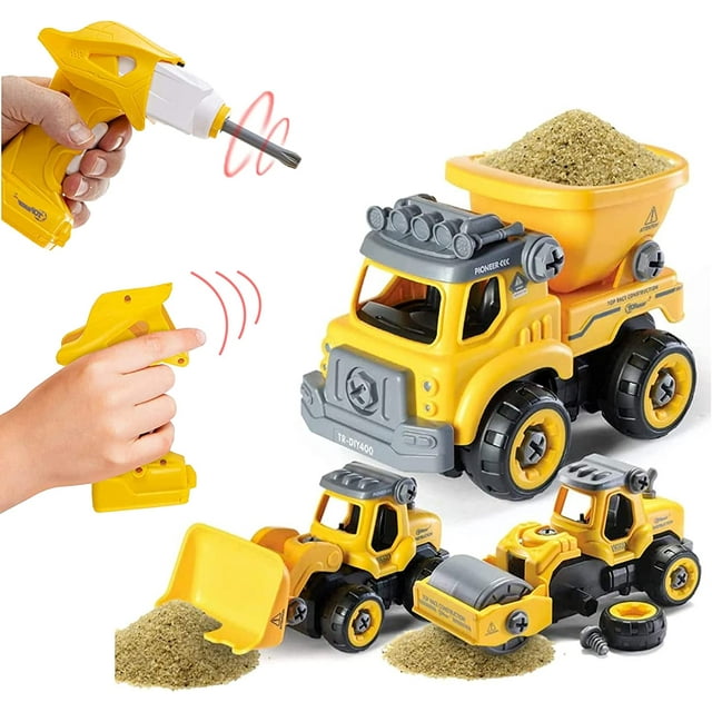 Dollar Deal | Construction Toys Building Take Apart Toys With Electric Drill