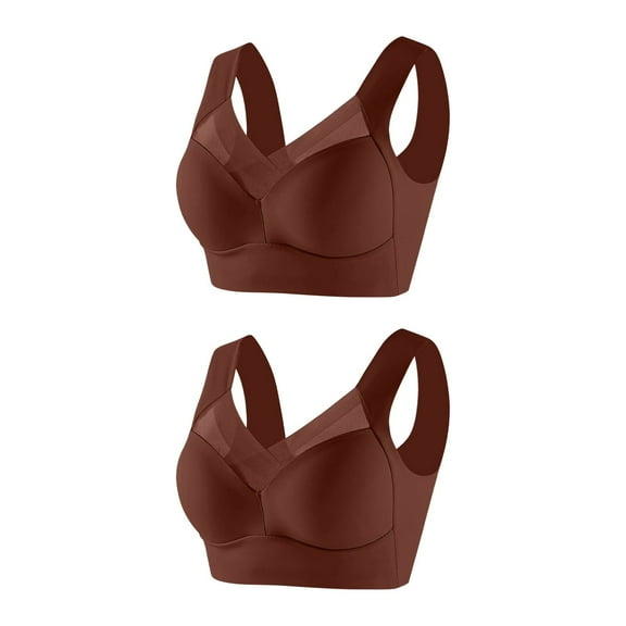 Dollar Items 2PC Zenchic Bra - Seamless Sexy Push up Wireless Bra,Lysine Charm Bras,Zen Chic Bra,Ice Silk Bra,Posture Correcting Bra