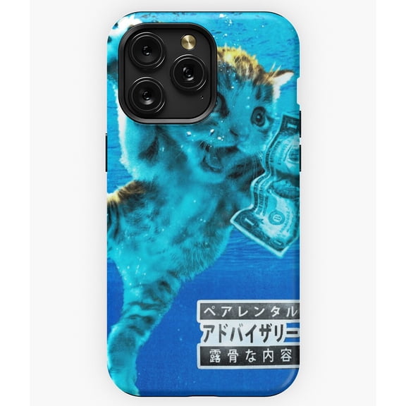 Dollar Kitten Swimming Funny Cat Money Graphic A11810 Phone Case for iPhone 11 to 17 Pro Max
