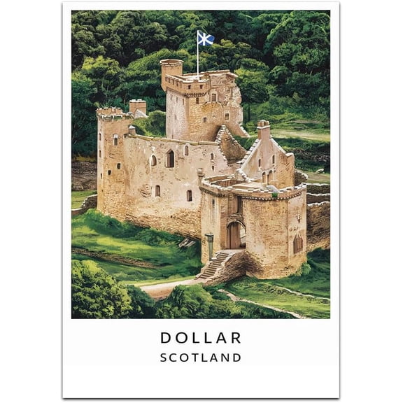 Dollar Map Retro Style Travel Canvas, Dollar Map Vintage Rustic Canvas Print, Home Office Wall Decoration, Dollar Map Country Canvas Canvas QBAIlX